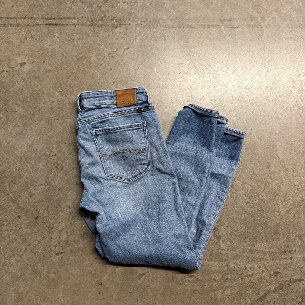 Lucky Brand Lolita Capri Jeans Womens 4/27 Medium Wash Blue Denim‎ Slim Cropped